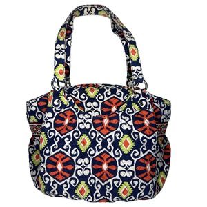 EUC Vera Bradley Sun Valley Glenna Large Double Shoulder Strap Satchel Daily Bag